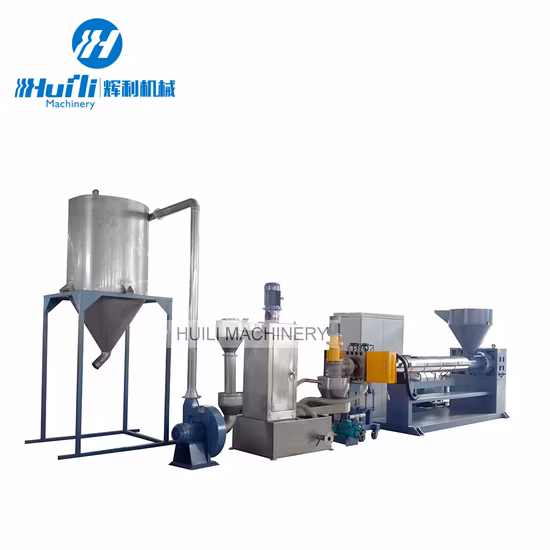 폐기물 플라스틱 HDPE LDPE PP 필름 엄청나게 큰 길쌈된 부대 제림기 압출기 기계